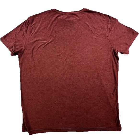 Vuori Strato Tech T-Shirt Adult Large Red Short Sleeve Performance Athletic Tee - Picture 4 of 8